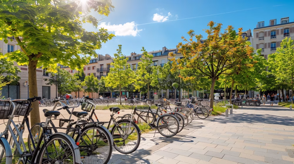 Ville durable avec vélos